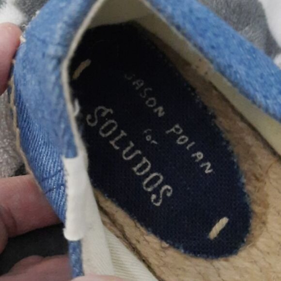 Soludos by Jason Polan Hot Dog Mustard Canvas Espadrille Loafer Size 9 - Picture 4 of 10